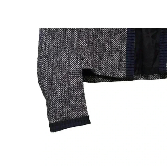 346 Brooks Brothers Blazer Jacket Size 14 Petite Navy Tweed Wool Blend Preppy - Picture 7 of 13